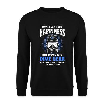 Sporttauchen Geschenk Unterwasser Sporttaucher - Unisex Pullover - Schwarz - Vorne - Alina (178cm) & Michal (187cm)
