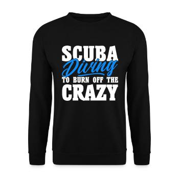 Sporttauchen Geschenk Unterwasser Sporttaucher - Unisex Pullover - Schwarz - Vorne - Alina (178cm) & Michal (187cm)