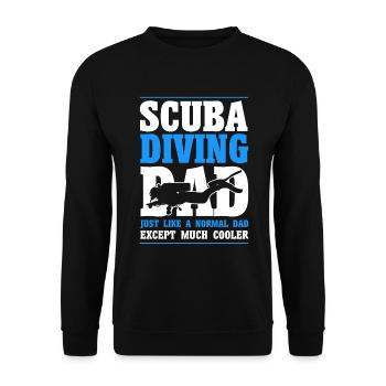 Sporttauchen Geschenk Unterwasser Sporttaucher - Unisex Pullover - Schwarz - Vorne - Alina (178cm) & Michal (187cm)