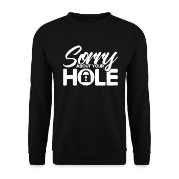 Locksmith Lock Picking Employee Locksmith - Unisex Sweatshirt - black - Front - Alina (178cm) & Michal (187cm)