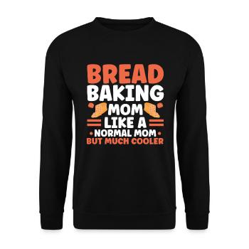 Bread Baking Gift Bakery Quote Baker - Unisex Sweatshirt - black - Front - Alina (178cm) & Michal (187cm)