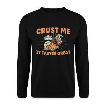 Bread Baking Gift Bakery Quote Baker - Unisex Sweatshirt - black - Front - Alina (178cm) & Michal (187cm)