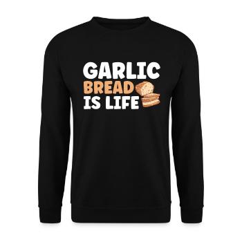Bread Baking Gift Bakery Quote Baker - Unisex Sweatshirt - black - Front - Alina (178cm) & Michal (187cm)
