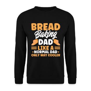 Bread Baking Gift Bakery Quote Baker - Unisex Sweatshirt - black - Front - Alina (178cm) & Michal (187cm)