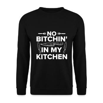 Chef Quote Gift Funny Chef - Unisex Sweatshirt - black - Front - Alina (178cm) & Michal (187cm)