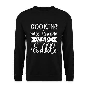 Chef Quote Gift Funny Chef - Unisex Sweatshirt - black - Front - Alina (178cm) & Michal (187cm)