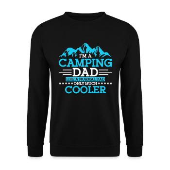 Camping Gift Funny saying for campers - Unisex Sweatshirt - black - Front - Alina (178cm) & Michal (187cm)