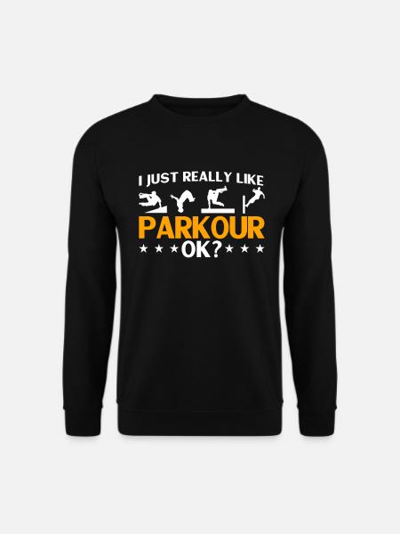 Parkour Gift Freerunning Parkour Runner - Unisex Sweatshirt - black