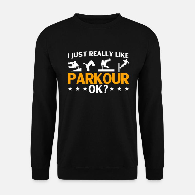 Parkour Geschenk Freerunning Parkourläufer - Unisex Pullover - Schwarz