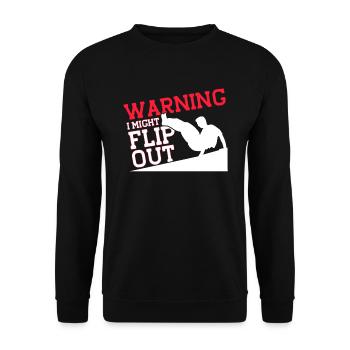 Parkour Cadeau Freerunning Parkour Runner - Sweat-shirt Unisexe - noir - Devant - Alina (178cm) & Michal (187cm)