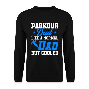Parkour Cadeau Freerunning Parkour Runner - Sweat-shirt Unisexe - noir - Devant - Alina (178cm) & Michal (187cm)
