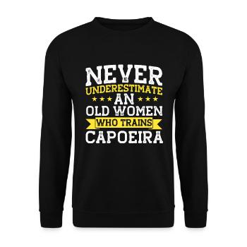 Capoeira Cadeau Brésil Arts Martiaux Capoeira - Sweat-shirt Unisexe - noir - Devant - Alina (178cm) & Michal (187cm)
