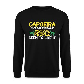 Capoeira Geschenk Brasilien Kampfkunst Capoeira - Unisex Pullover - Schwarz - Vorne - Alina (178cm) & Michal (187cm)