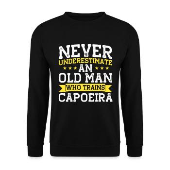 Capoeira Cadeau Brésil Arts Martiaux Capoeira - Sweat-shirt Unisexe - noir - Devant - Alina (178cm) & Michal (187cm)