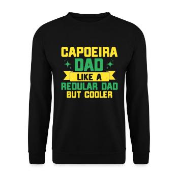Capoeira Geschenk Brasilien Kampfkunst Capoeira - Unisex Pullover - Schwarz - Vorne - Alina (178cm) & Michal (187cm)