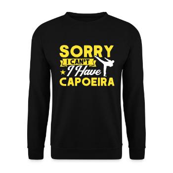 Capoeira Cadeau Brésil Arts Martiaux Capoeira - Sweat-shirt Unisexe - noir - Devant - Alina (178cm) & Michal (187cm)