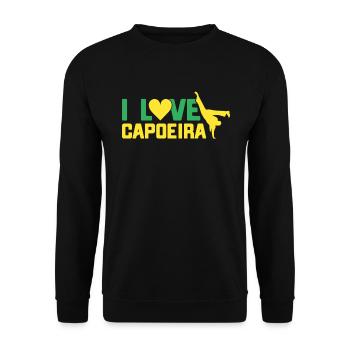 Capoeira Cadeau Brésil Arts Martiaux Capoeira - Sweat-shirt Unisexe - noir - Devant - Alina (178cm) & Michal (187cm)