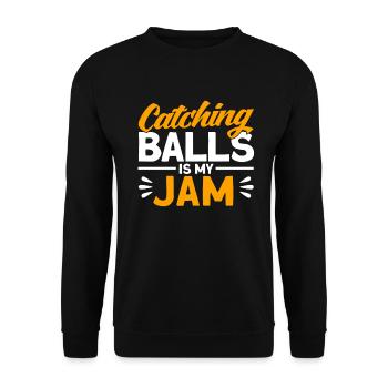 Dodgeball Player Gift Ball Jeux Dodgeball - Sweat-shirt Unisexe - noir - Devant - Alina (178cm) & Michal (187cm)