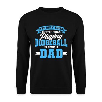 Dodgeball Player Gift Ball Jeux Dodgeball - Sweat-shirt Unisexe - noir - Devant - Alina (178cm) & Michal (187cm)