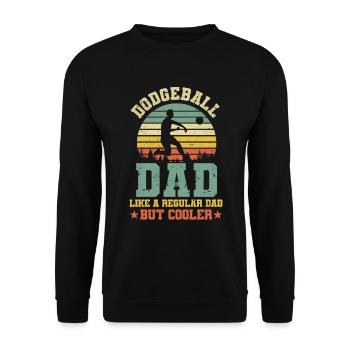 Dodgeball Spieler Geschenk Ballspiele Dodgeball - Unisex Pullover - Schwarz - Vorne - Alina (178cm) & Michal (187cm)