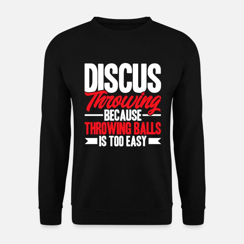 Diskuswerfen Diskuswerfer Geschenk - Unisex Pullover - Schwarz