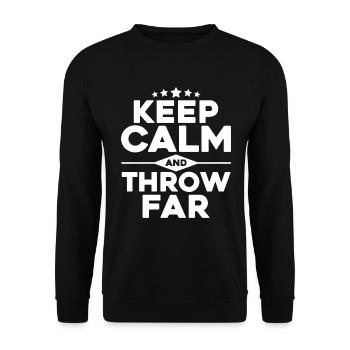 Discus Throw Discus Thrower Cadeau - Sweat-shirt Unisexe - noir - Devant - Alina (178cm) & Michal (187cm)
