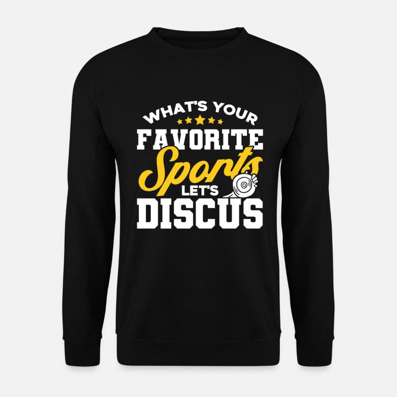Diskuswerfen Diskuswerfer Geschenk - Unisex Pullover - Schwarz