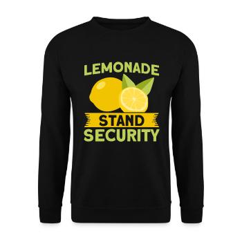 Lemonade Stand Lemon Juice Lemonade Shop - Unisex Sweatshirt - black - Front - Alina (178cm) & Michal (187cm)