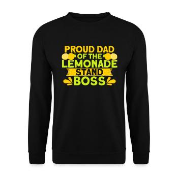 Lemonade Stand Lemon Juice Lemonade Shop - Unisex Sweatshirt - black - Front - Alina (178cm) & Michal (187cm)