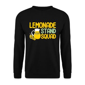 Lemonade Stand Lemon Juice Lemonade Shop - Unisex Sweatshirt - black - Front - Alina (178cm) & Michal (187cm)