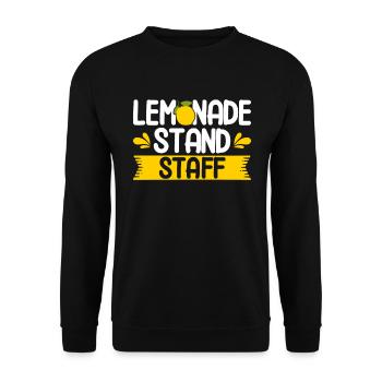 Lemonade Stand Lemon Juice Lemonade Shop - Unisex Sweatshirt - black - Front - Alina (178cm) & Michal (187cm)