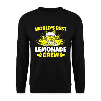 Lemonade Stand Lemon Juice Lemonade Shop - Unisex Sweatshirt - black - Front - Alina (178cm) & Michal (187cm)