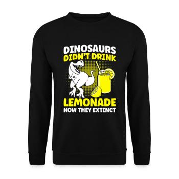 Lemonade Stand Lemon Juice Lemonade Shop - Unisex Sweatshirt - black - Front - Alina (178cm) & Michal (187cm)