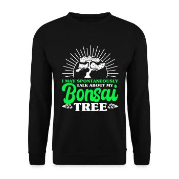Bonsai Tree Gift Japan Bonsai Garden - Unisex Sweatshirt - black - Front - Alina (178cm) & Michal (187cm)