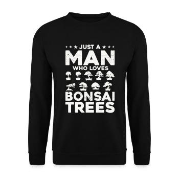 Bonsai Tree Gift Japan Bonsai Garden - Unisex Sweatshirt - black - Front - Alina (178cm) & Michal (187cm)