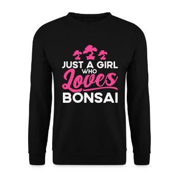 Bonsai Tree Gift Japan Bonsai Garden - Unisex Sweatshirt - black - Front - Alina (178cm) & Michal (187cm)