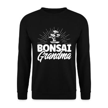 Bonsai Tree Gift Japan Bonsai Garden - Unisex Sweatshirt - black - Front - Alina (178cm) & Michal (187cm)