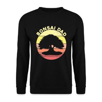 Bonsai Tree Gift Japan Bonsai Garden - Unisex Sweatshirt - black - Front - Alina (178cm) & Michal (187cm)