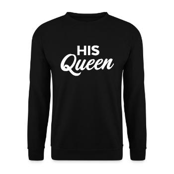 Sa reine - Sweat-shirt Unisexe - noir - Devant - Alina (178cm) & Michal (187cm)