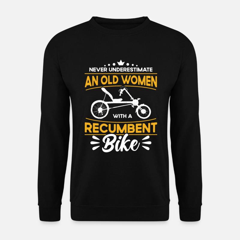 Liegerad Liegeradfahrer Radfahrer - Unisex Pullover - Schwarz