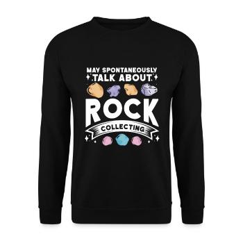 Géologue de la géologie collectrice de roches - Sweat-shirt Unisexe - noir - Devant - Alina (178cm) & Michal (187cm)