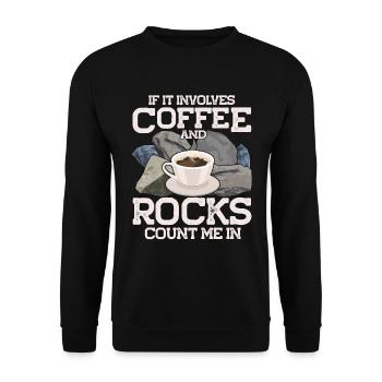 Géologue de la géologie collectrice de roches - Sweat-shirt Unisexe - noir - Devant - Alina (178cm) & Michal (187cm)
