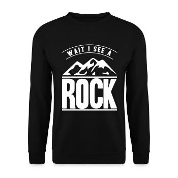 Géologue de la géologie collectrice de roches - Sweat-shirt Unisexe - noir - Devant - Alina (178cm) & Michal (187cm)