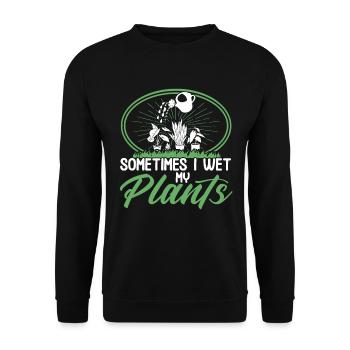 Pflanzen Gartenarbeit Gärtner Landschaftsarchitekt - Unisex Pullover - Schwarz - Vorne - Alina (178cm) & Michal (187cm)