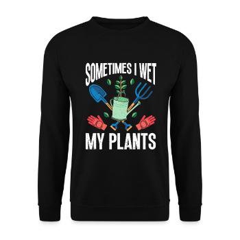 Pflanzen Gartenarbeit Gärtner Landschaftsarchitekt - Unisex Pullover - Schwarz - Vorne - Alina (178cm) & Michal (187cm)