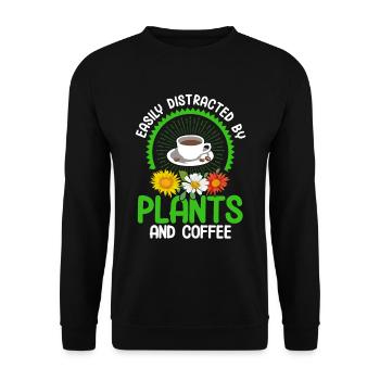 Pflanzen Gartenarbeit Gärtner Landschaftsarchitekt - Unisex Pullover - Schwarz - Vorne - Alina (178cm) & Michal (187cm)