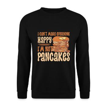 Pancakes Food Lover Best Pancake Maker - Unisex Sweatshirt - black - Front - Alina (178cm) & Michal (187cm)