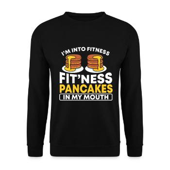 Pancakes Food Lover Best Pancake Maker - Unisex Sweatshirt - black - Front - Alina (178cm) & Michal (187cm)