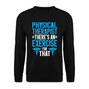 Physiothérapie Physiothérapeute Physiothérapeute - Sweat-shirt Unisexe - noir - Devant - Alina (178cm) & Michal (187cm)