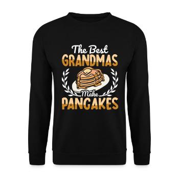 Pancakes Food Lover Best Pancake Maker - Unisex Sweatshirt - black - Front - Alina (178cm) & Michal (187cm)